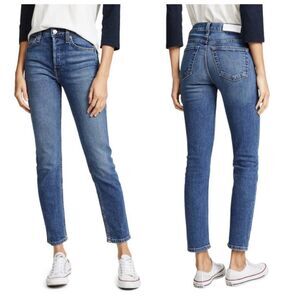 RE DONE 90s High Rise Ankle Crop Jeans Women’s 27 Skinny Vintage Casual Streetwe